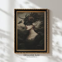 Image 2 of Dama de los Cuervos - Fine Art Obra Impresa