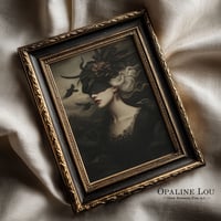 Image 4 of Dama de los Cuervos - Fine Art Obra Impresa