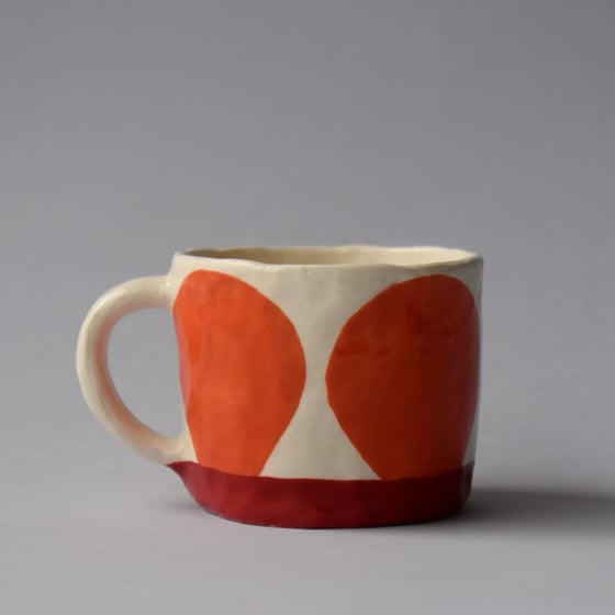 Image of Orange Dot Double Espresso Cup