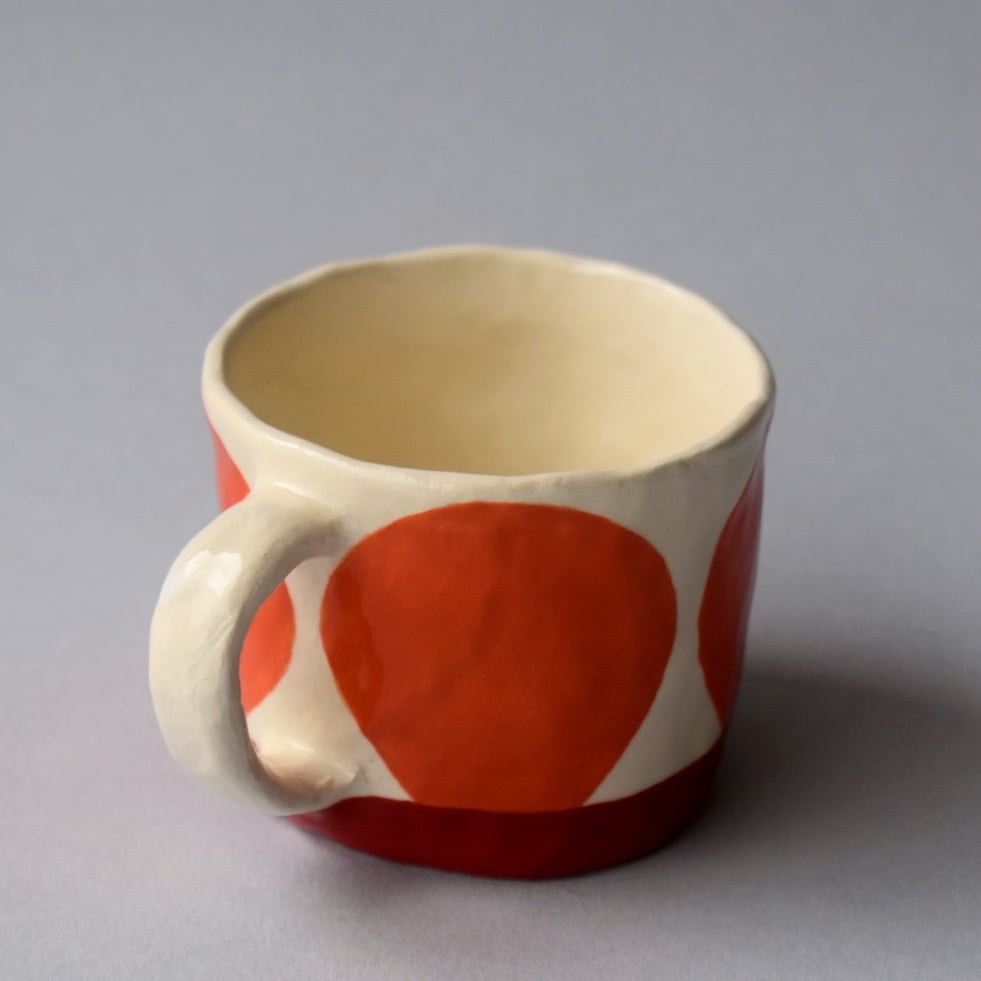 Image of Orange Dot Double Espresso Cup
