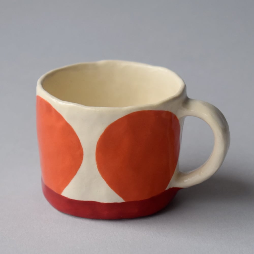 Image of Orange Dot Double Espresso Cup