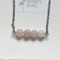 Image 2 of Rose Quartz Gemstone Necklace