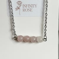 Image 3 of Rose Quartz Gemstone Necklace