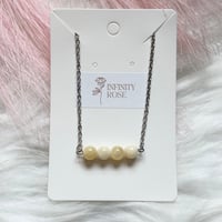 Image 1 of Yellow Honey Jade Gemstone Necklace