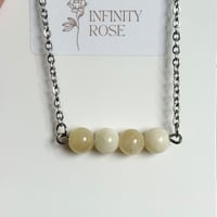 Image 2 of Yellow Honey Jade Gemstone Necklace
