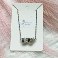 Image 1 of Fluorite Crystal Chip Necklace