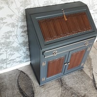 Image 3 of Old Charm Writing Bureau in Slate grey