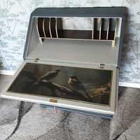 Image 4 of Old Charm Writing Bureau in Slate grey
