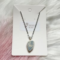 Image 1 of Light Blue Sea Pottery Necklace