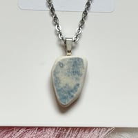 Image 2 of Light Blue Sea Pottery Necklace
