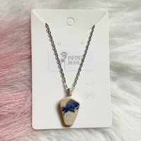 Image 1 of Deep Blue Sea Pottery Necklace