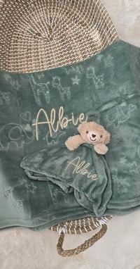 Image 4 of 🧸 Personalised Baby Blanket & Comforter Set