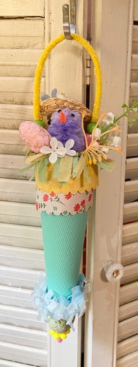 Vintage Thread Cone Chenille Chick Easter Spring Decoration