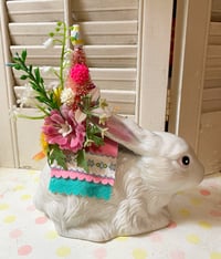 Image 2 of Vintage Lovely Bunny Easter Spring Decoration