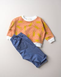 Image 1 of SWEAT CHARLIE - illustration léopards | Coton biologique