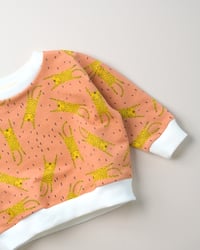 Image 2 of SWEAT CHARLIE - illustration léopards | Coton biologique