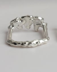 Image 2 of square shell ring