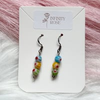 Image 1 of Spring Millefiori Dangle Earrings