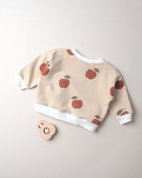 Image 3 of SWEAT CHARLIE - illustration pommes | Certifié Oeko-Tex