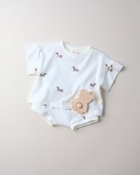 Image 4 of BLOOMER ALIX - illustration teckels | Certifié Oeko-Tex