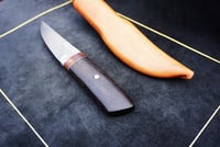 Image 8 of Puukko Knife Ziricote handle 26c3 blade hunting knife