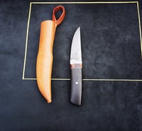 Image 9 of Puukko Knife Ziricote handle 26c3 blade hunting knife