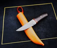 Image 11 of Puukko Knife Ziricote handle 26c3 blade hunting knife