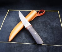 Image 12 of Puukko Knife Ziricote handle 26c3 blade hunting knife