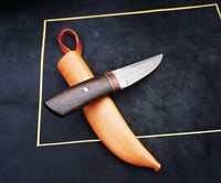 Image 16 of Puukko Knife Ziricote handle 26c3 blade hunting knife