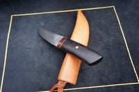 Image 18 of Puukko Knife Ziricote handle 26c3 blade hunting knife