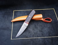 Image 21 of Puukko Knife Ziricote handle 26c3 blade hunting knife