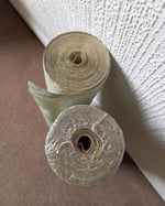 1970s Vintage Harlequin Wallpaper Rolls - Flocked Sage Green Traditional Flock - (Sets of 2 Rolls) thumbnail 8