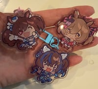 Image 3 of 2” Tall Gummy Uma Keychains