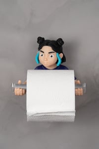 Image 2 of 🚽😂 “Roll With Me” Toilet Paper Holder – The Funniest Bathroom Upgrade Ever! 😂🚽