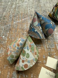 Image 3 of Limited Edition Hand Marbled paper 'Fortune Cookie' - sold individually 