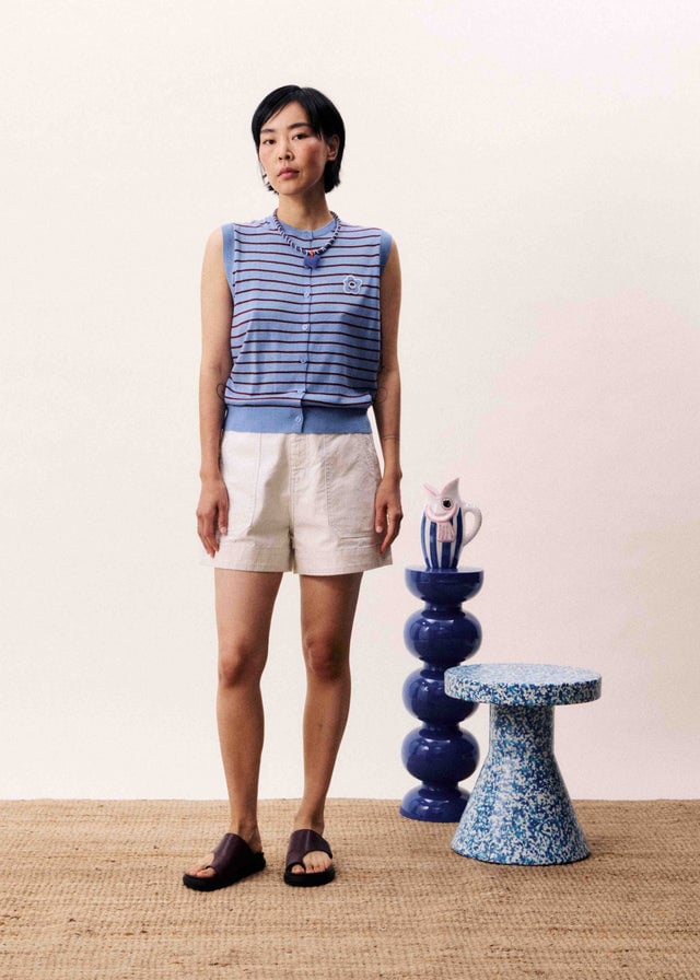 Image of 1. Cárdigan GLACIER Azul Lavanda