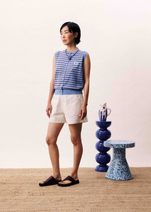 Image of 1. Cárdigan GLACIER Azul Lavanda