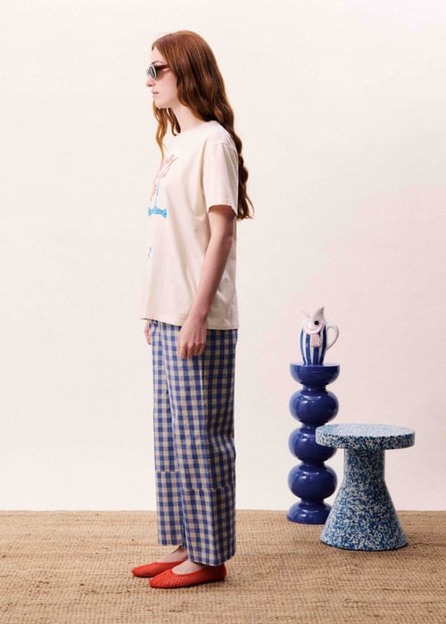 Image of 2-Pantalones MARIS BLEU AZUR
