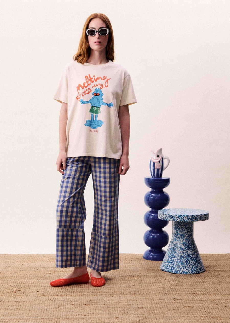 Image of 2-Pantalones MARIS BLEU AZUR