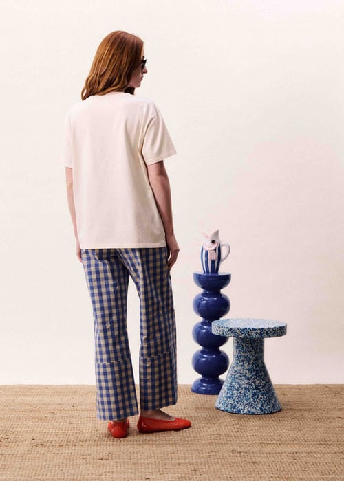 Image of 2-Pantalones MARIS BLEU AZUR