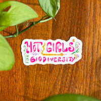 Hot Girls for Biodiversity sticker