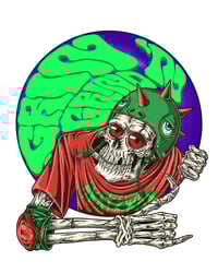 Image 1 of Comfort Colours Cotton T-Shirt - Skull Breakout Red - Many Colors Available - Free U.S. Shipping!