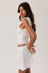Image 5 of Sleeveless Square Neck Ruffle Top - MAY 