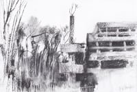 Image 2 of Saint Peter's Seminary Drawing Seven  - Charcoal on Paper 