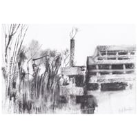 Image 1 of Saint Peter's Seminary Drawing Seven  - Charcoal on Paper 