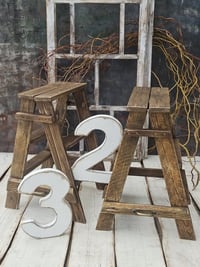 Image 1 of  NEW !!Wooden ladder brown -s