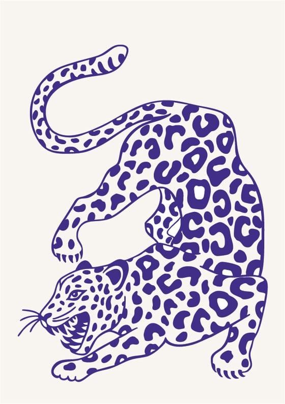 Image of Leopard bleu