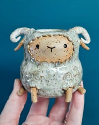 Image 1 of Freckled Rustic Ram Vase