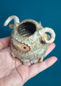 Image 4 of Chonky Freckled Rustic Ram Vase