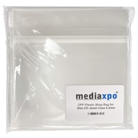 RESEALABLE CLEAR OPP CD BAGS